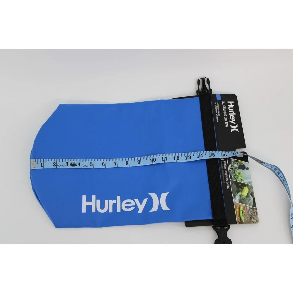Hurley 5L Camping‎ Dry Bag Blue Packable Waterproof Gear Bag NWT
